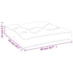 Coussins de palette lot de 2 bleu marine tissu – Image 7