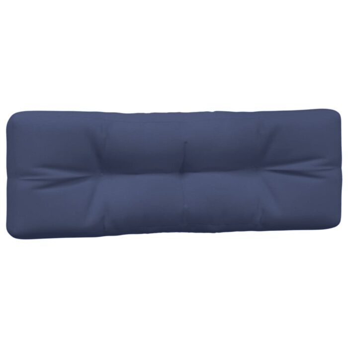 Coussins de palette lot de 2 bleu marine tissu – Image 2