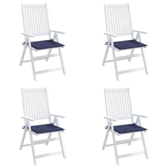 Coussins de palette lot de 4 bleu marine 40x40x4cm tissu oxford – Image 2