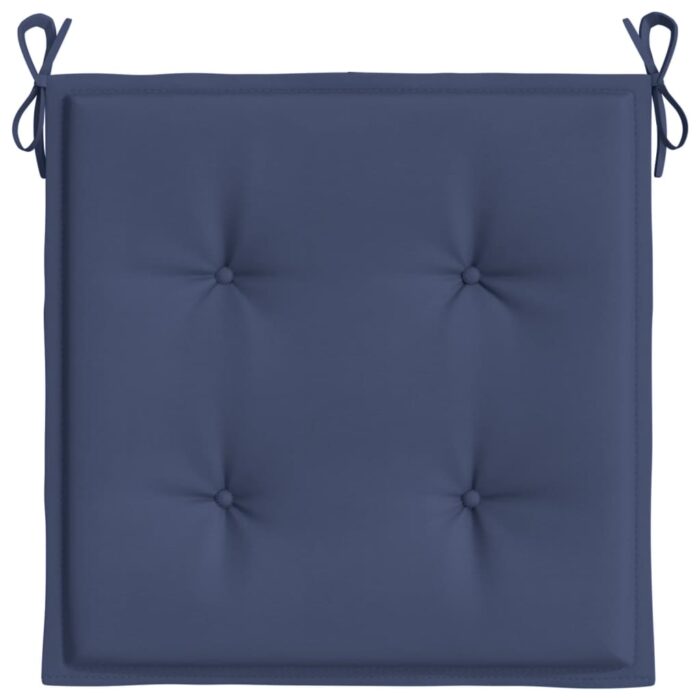 Coussins de palette lot de 4 bleu marine 40x40x4cm tissu oxford – Image 3