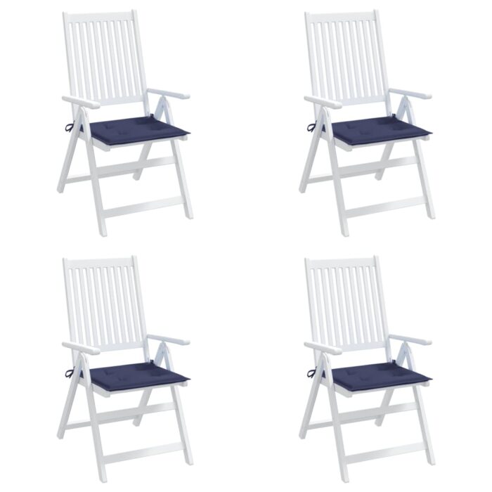 Coussins de palette lot de 4 bleu marine 50x50x4cm tissu oxford – Image 2