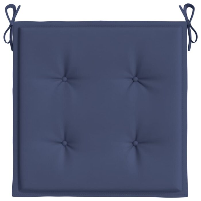Coussins de palette lot de 4 bleu marine 50x50x4cm tissu oxford – Image 3