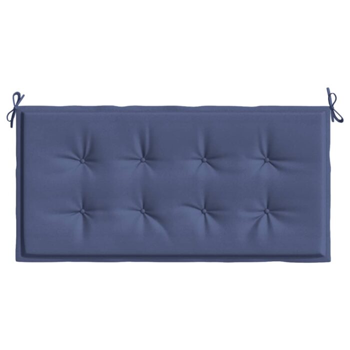 Coussin de banc de jardin bleu marine 100x50x4 cm tissu oxford – Image 2