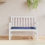 Coussin de banc de jardin bleu marine 100x50x4 cm tissu oxford