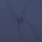 Coussins de chaise à dossier haut lot de 4 bleu marine tissu – Image 5