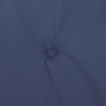 Coussins de chaise à dossier haut lot de 6 bleu marine tissu – Image 5