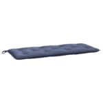 Coussin de banc de jardin bleu marine 120x50x7 cm tissu oxford – Image 2