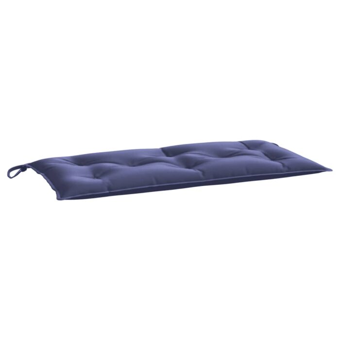 Coussins de banc de jardin lot de 2 bleu marine tissu oxford – Image 2