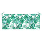 Coussins de banc de jardin lot de 2 motif de feuilles – Image 3