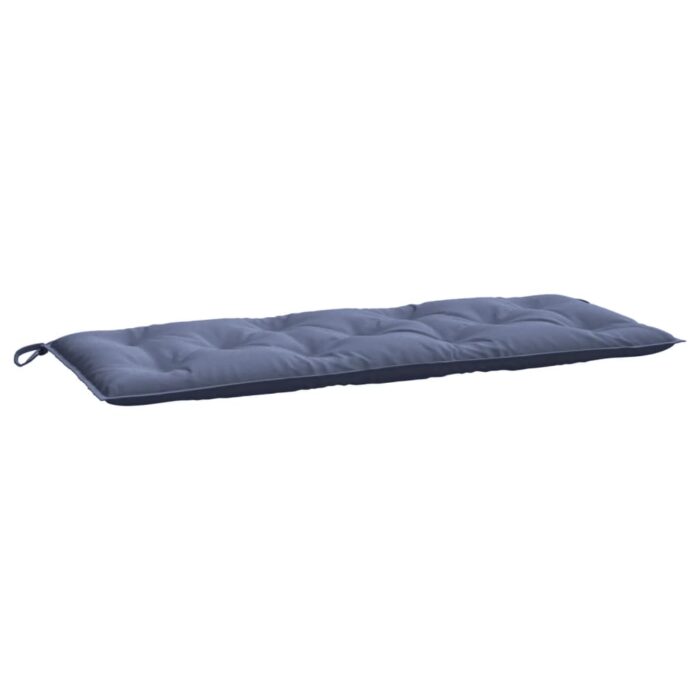 Coussins de banc de jardin lot de 2 bleu marine 120x50x7 cm – Image 2