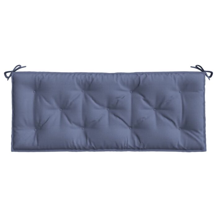 Coussins de banc de jardin lot de 2 bleu marine 120x50x7 cm – Image 3