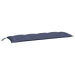 Coussins de banc de jardin lot de 2 bleu marine 150x50x7 cm – Image 2