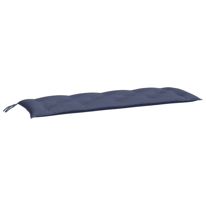 Coussins de banc de jardin lot de 2 bleu marine 150x50x7 cm – Image 2