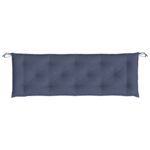 Coussins de banc de jardin lot de 2 bleu marine 150x50x7 cm – Image 3
