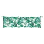 Coussins de banc de jardin lot de 2 motif de feuilles – Image 4