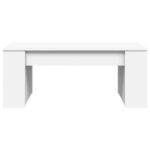 Table basse blanc 102x55x42 cm bois d'ingénierie – Image 2
