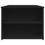 Table basse noir 102x55x42 cm bois d'ingénierie – Image 3