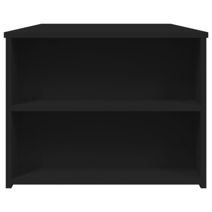Table basse noir 102x55x42 cm bois d'ingénierie – Image 3