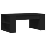 Table basse noir 102x55x42 cm bois d'ingénierie – Image 4