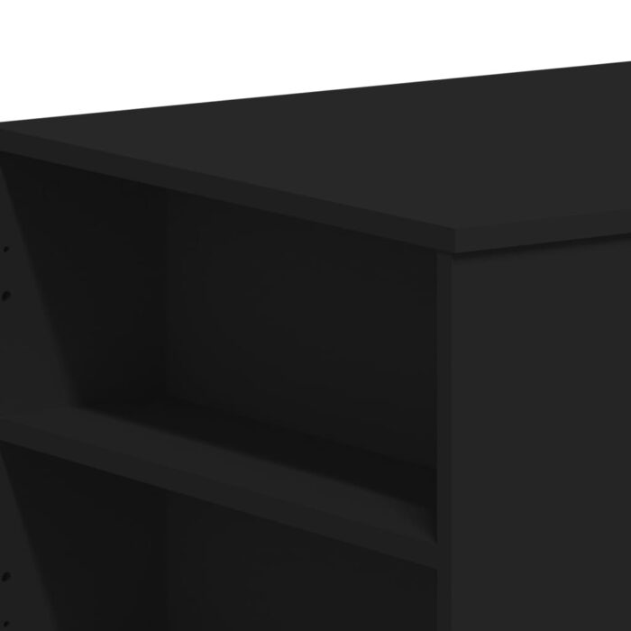 Table basse noir 102x55x42 cm bois d'ingénierie – Image 5