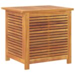 Boîte de rangement de jardin persiennes 60x50x56cm bois acacia – Image 5