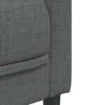 Fauteuil gris foncé tissu – Image 5