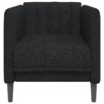 Fauteuil noir tissu – Image 2