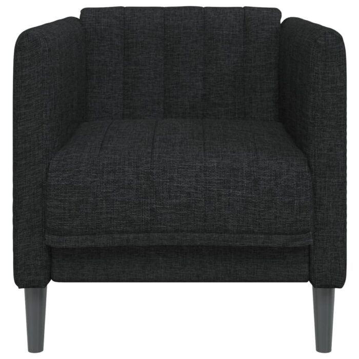 Fauteuil noir tissu – Image 2