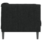 Fauteuil noir tissu – Image 3