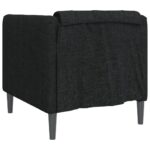Fauteuil noir tissu – Image 4