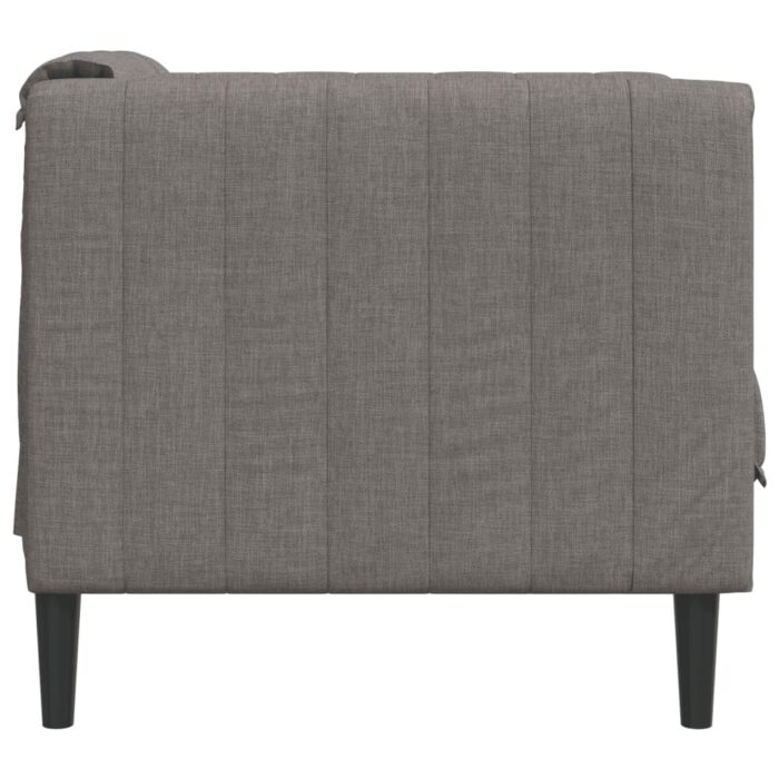Fauteuil taupe tissu – Image 3