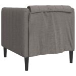 Fauteuil taupe tissu – Image 4