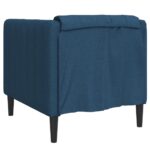 Fauteuil bleu tissu – Image 4