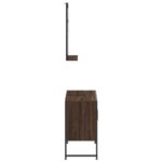 Ensemble d'armoires de salle de bain 2 pcs chêne marron – Image 5