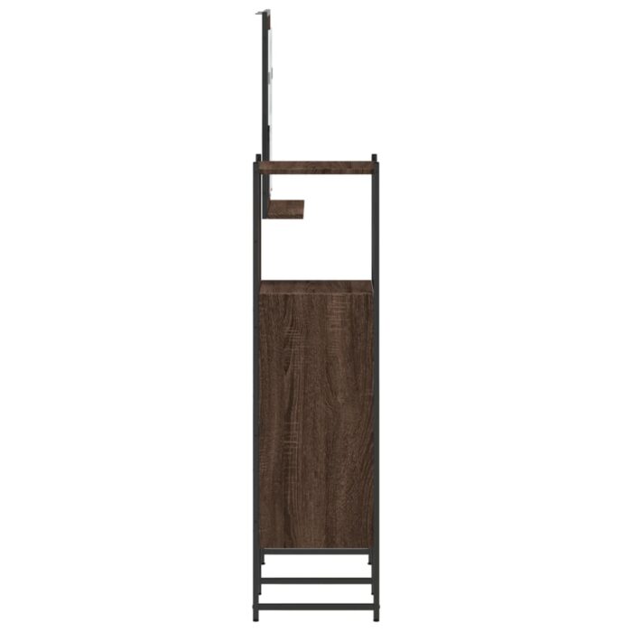 Ensemble d'armoires de salle de bain 3 pcs chêne marron – Image 5