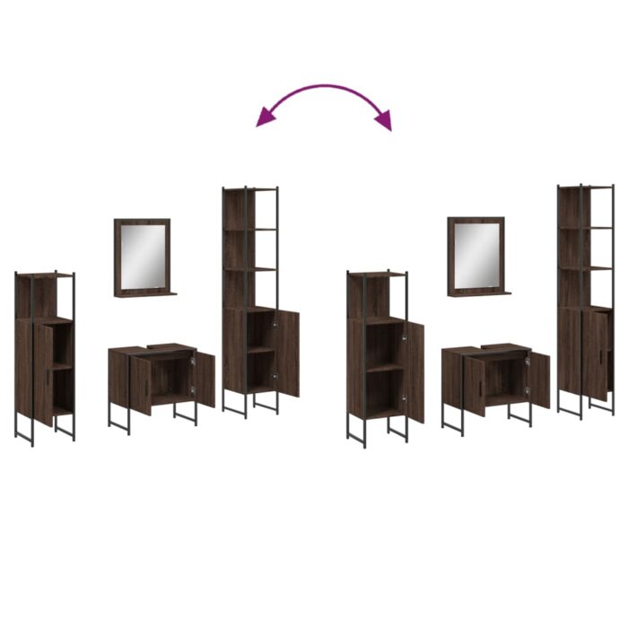 VXL8721012403116_g_en_hd_8.jpg Ensemble d'armoires de salle de bain 4 pcs chêne marron – Image 8