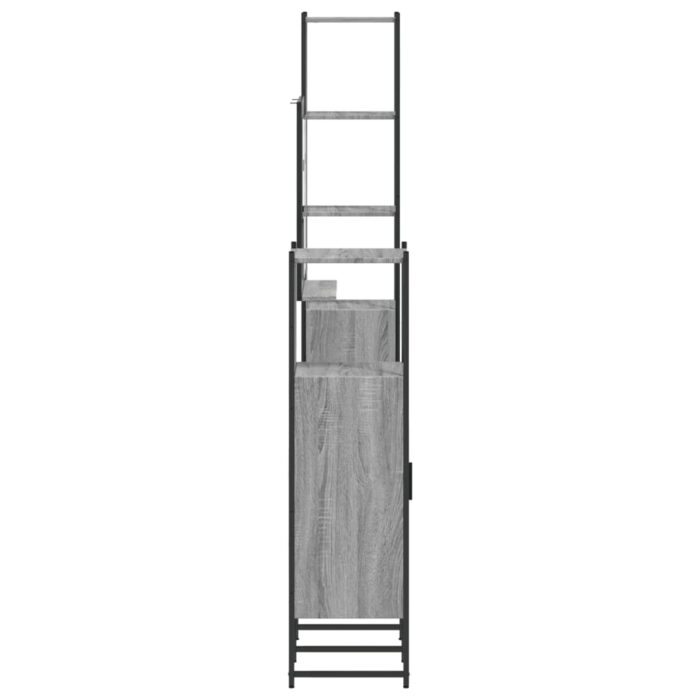 Ensemble d'armoires de salle de bain 4 pcs sonoma gris – Image 5