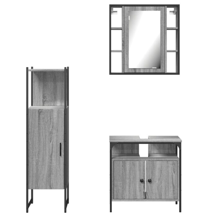 VXL8721012404205_g_en_hd_4.jpg Ensemble d'armoires de salle de bain 3 pcs sonoma gris – Image 4