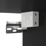 Ensemble de meubles salle de bain 4 pcs noir bois d'ingénierie – Image 9