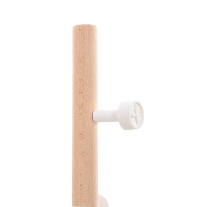 Porte-manteau blanc 177 cm fer enduit de poudre – Image 5