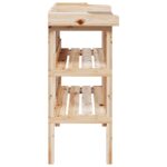 Table à plantes avec étagères 78x38x82,5cm bois de sapin solide – Image 3