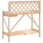 Banc de rempotage avec treillis bois massif de sapin – Image 5