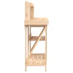Banc de rempotage avec étagères bois massif de sapin – Image 4