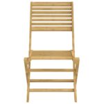 Chaises pliables de jardin lot de 6 bois massif d'acacia – Image 3
