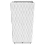 Jardinières 2 pcs blanc 32,5x32,5x57 cm polypropylène – Image 3