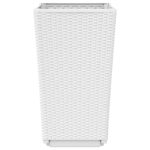 Jardinières 2 pcs blanc 32,5x32,5x57 cm polypropylène – Image 4
