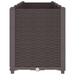 Jardinière marron 160x40x53 cm polypropylène – Image 2
