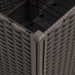 Jardinière marron 160x40x53 cm polypropylène – Image 4