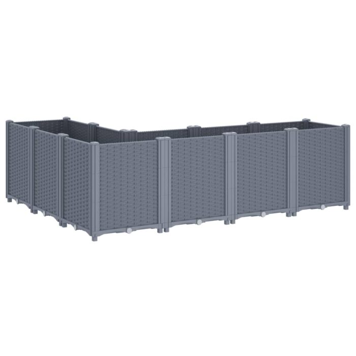 Jardinière bleu gris 160x120x53 cm PP – Image 3