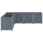 Jardinière bleu gris 160x160x53 cm PP – Image 2